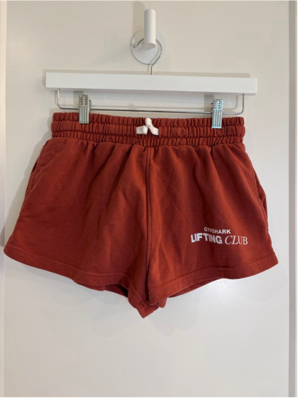 Women’s Gymshark Athletic Shorts XS Rust White